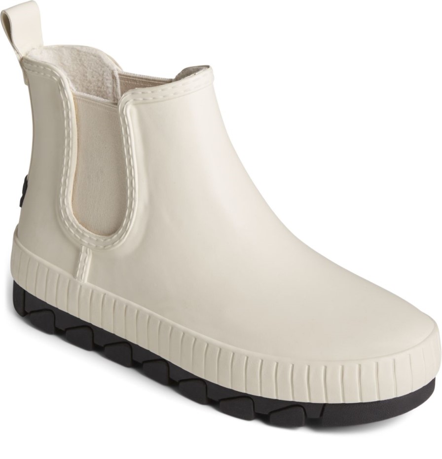 Botas De Lluvia De Goma Mate Torrent Chelsea Blanco Sperry