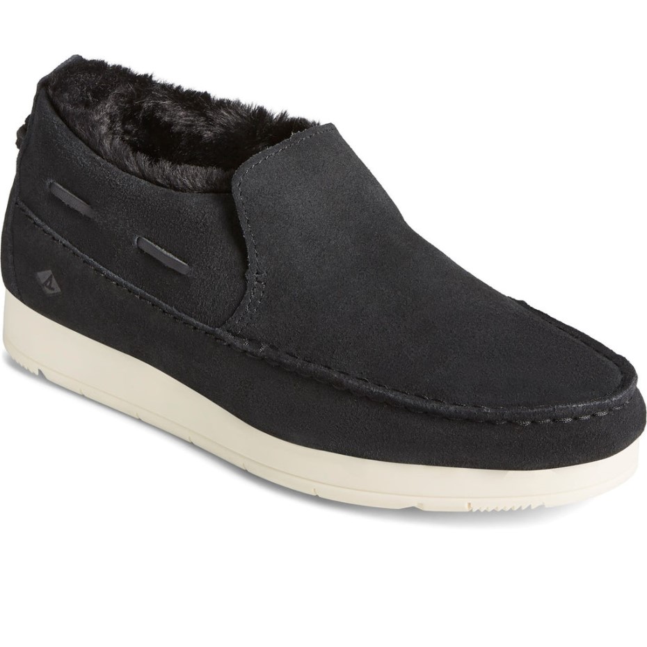 Moc-sider Basic Core Slip On Zapato Mujer Sperry Negro