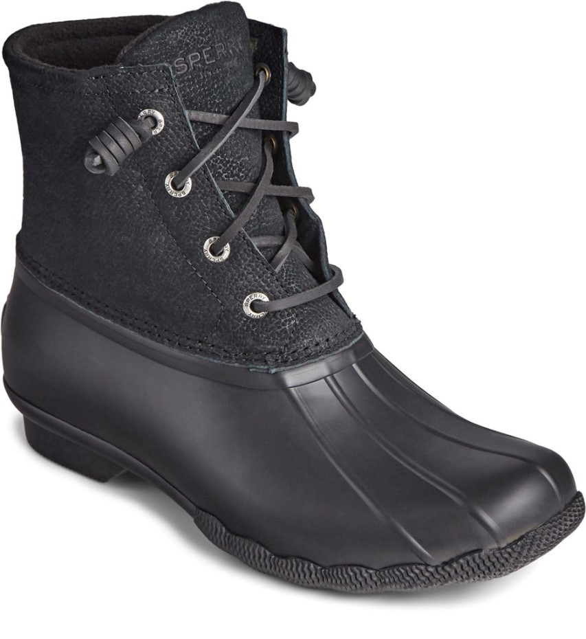 Bota De Agua Salada Para Mujer Sperry Negra