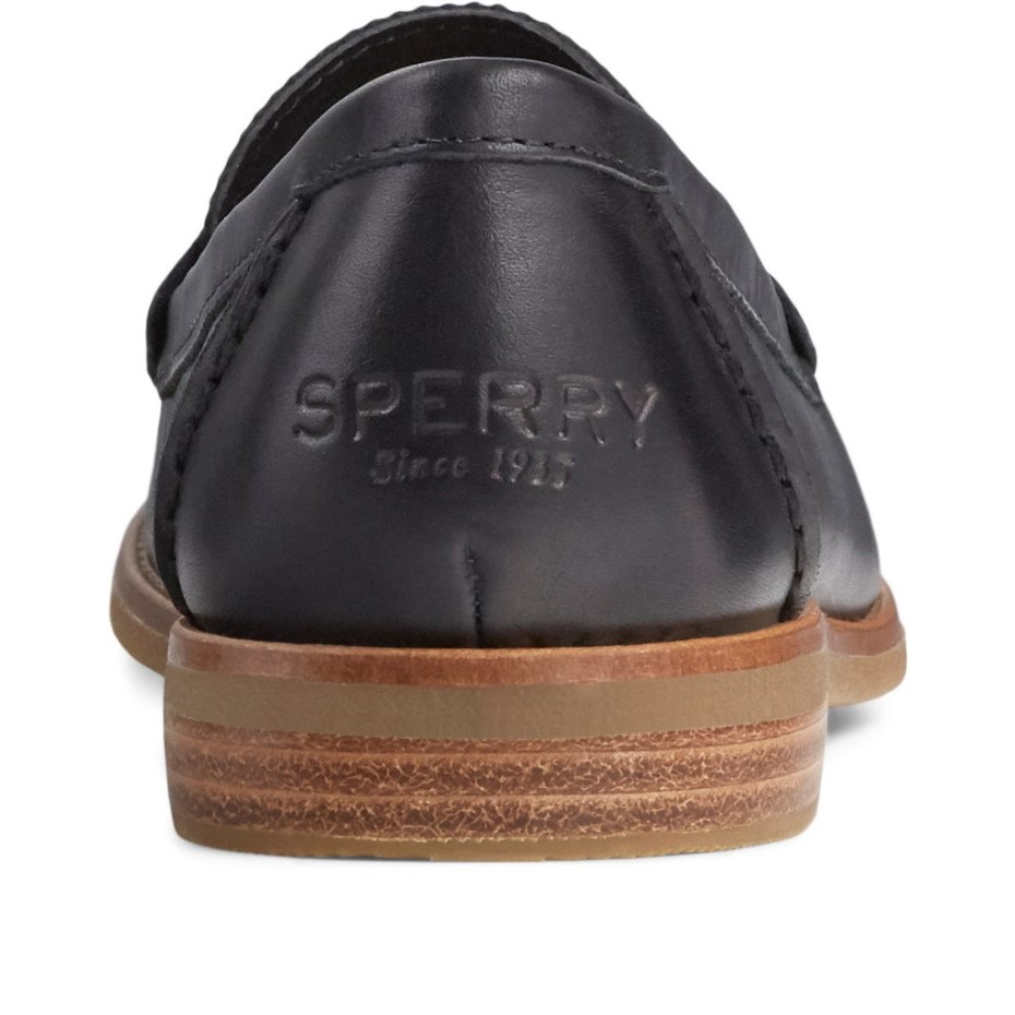 Mocasines Mujer Seaport Penny Negro Sperry