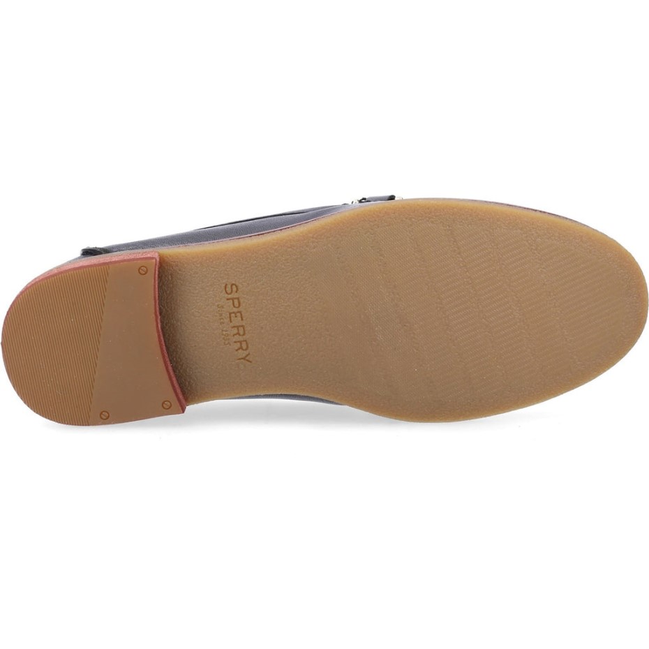 Mocasines Con Grilletes Seaport Penny Plushwave Para Mujer Negro Sperry