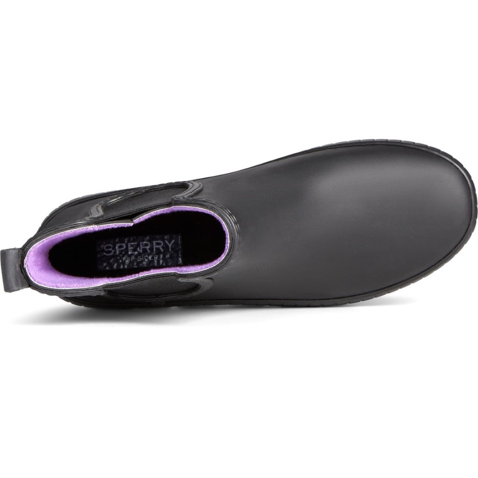 Botines Chelsea Mujer Torrent Sperry Negro Violeta