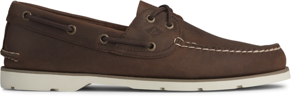Sperry Marrón Bálsamo De Aceite De 2 Ojales De Sotavento Para Hombre