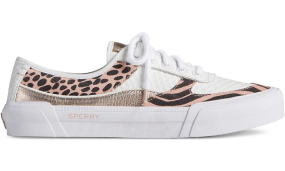 Sperry Mujer Soletide Blanco Metalizado