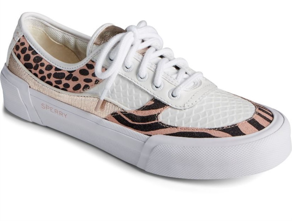 Sperry Mujer Soletide Blanco Metalizado